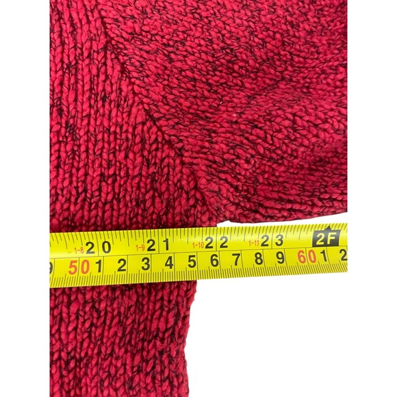 Christopher & Banks Sweater Womens L Red‎ Cardigan Hand Embroidered Button NWT - Picture 6 of 8